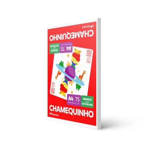Imagem do produto Chamequinho Papel A4, 75 g, 100 Folhas, Branco Sulfite