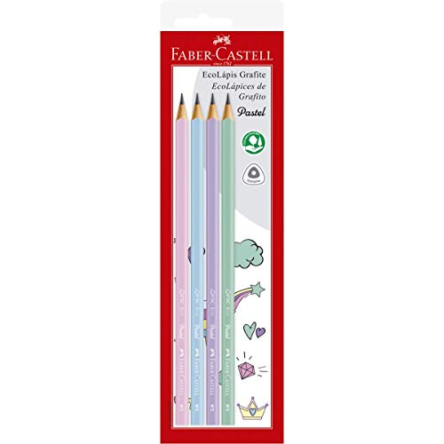 Imagem do produto Ecolapis 1205 Max Pastel 4 Cores, Faber-Castell, SM/1205PASTEL, Multicor, pacote de 4