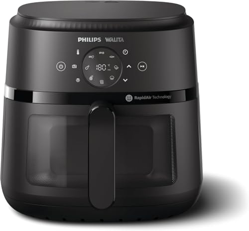 Imagem do produto Fritadeira Airfryer Digital Série 2000 XL, Philips Walita, 6,2 litros, Tecnologia RapidAir, Preta, 2 anos de garantia, 110v, 1700W - NA230/00