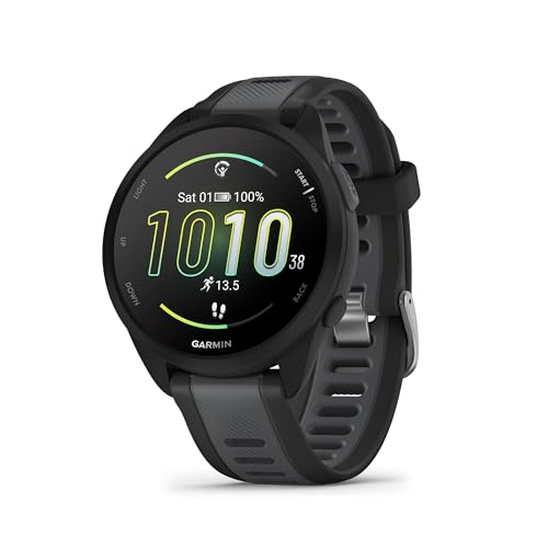 Imagem do produto Garmin Relógio Forerunner 165 Preto 43mm com Monitor Cardíaco de Pulso e GPS