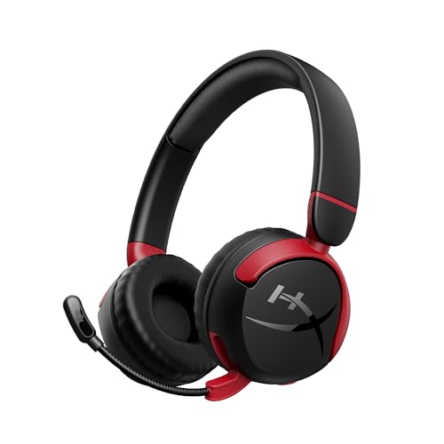 Imagem do produto Headset Sem fio Kids HyperX Cloud Mini- Bluetooth com Bateria de até 25 Horas, Áudio até 85 dB Microfone Dobrável com Função Girar para Silenciar, Drivers de 30 mm, Preto (7G8F1AA)