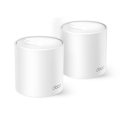 Imagem do produto [New] TP-Link Deco X10(2-Pack)|AX1500 Whole Home Mesh Wi-Fi 6 System-Coverage up to 360 m², 3X Gigabit Ports per Unit, Band 80MHz Channel, ODFMA, 1024QAM, White