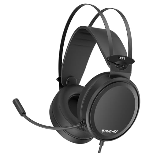 Imagem do produto NUBWO N7 - Fones de Ouvido Estéreo com Microfone, Cancelamento de Ruído, 53mm, Preto, Com Fio, PS4, Xbox One, PC, MAC, Switch