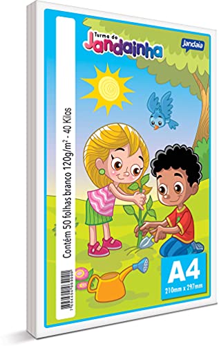 Imagem do produto Papel Sulfite Jandainha A4 Branco 120g 40kg Pacote com 50 Folhas