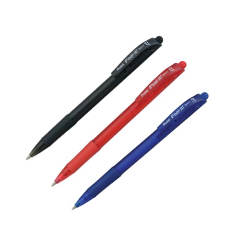Imagem do produto Pentel Caneta Esferográfica Feel It 0.7 mm Kit 3 Cores SM/BX417-ABC