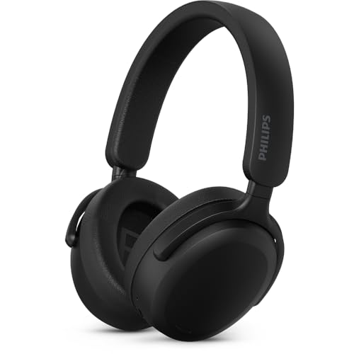 Imagem do produto PHILIPS, Headphone Bluetooth, TAH2300BK/00, Com Microfone, Até 55 horas de bateria, Design Over-ear, Dobrável, Preto