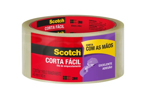 Imagem do produto Scotch, 3M, Fita de Empacotamento, Corta Fácil – 45mm x 40m