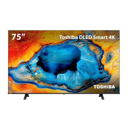 Imagem do produto Smart TV DLED 75' 4K Toshiba 75C350NS VIDAA 4 HDMI 2 USB Wi-Fi - TB033M