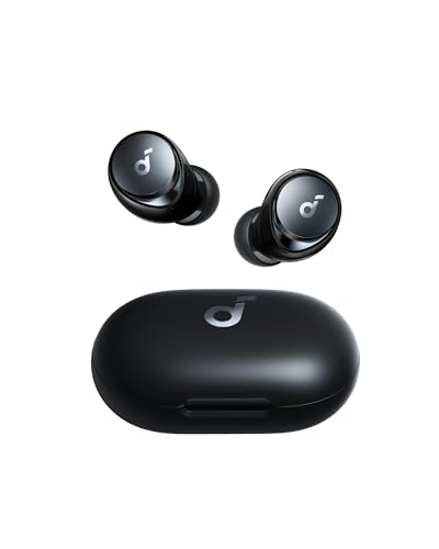 Imagem do produto soundcore Space A40 da Anker, Fone de Ouvido Bluetooth Sem Fio, ANC Adaptativo Reduzem 98% do Ruído, 50H de Reprodução, Hi-Res, Ajuste Confortável, Personalização via App e Carregamento Sem Fio, Preto