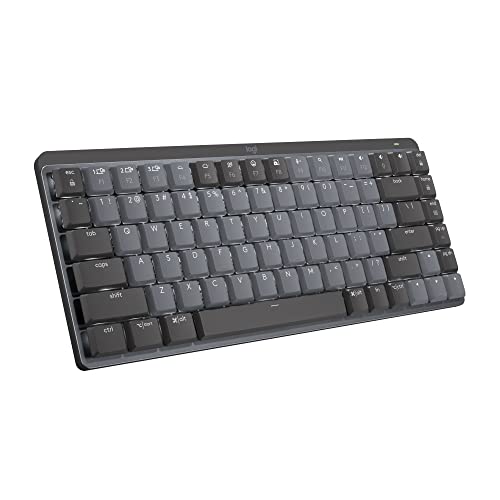 Imagem do produto Teclado Mecânico sem fio Logitech MX Mechanical Mini com Teclas Retroiluminadas Tactile Quiet, Conexão USB ou Bluetooth Easy-Switch para até 3 dispositivos e Bateria Recarregável