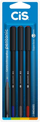 Imagem do produto Caneta Esferográfica 0.7mm PENTONIC, Blister c/3 unidades (1 AZ/ 1 PT/ 1 VM)