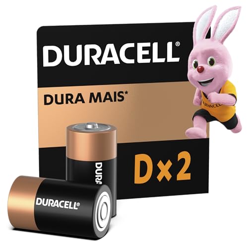 Imagem do produto Duracell Pilhas Alcalinas D Grande Pack 2 Unidades – Ideal para Lanternas Industriais e Equipamentos Médicos