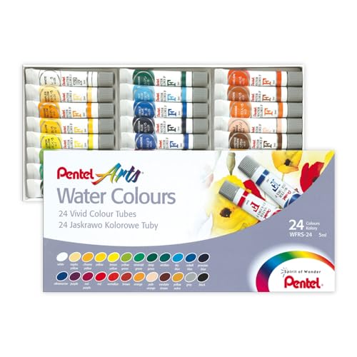 Imagem do produto Pentel Tinta Aquarela Wfrs Arts à Base de Água 24 Cores WFRS-24