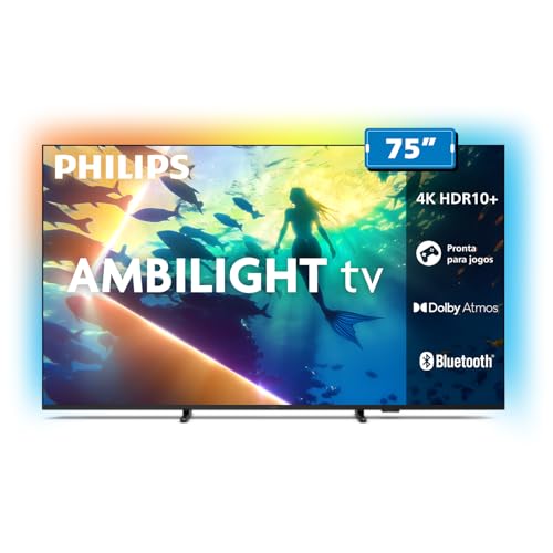 Imagem do produto PHILIPS, Smart TV Ambilight 75' 4K, 75PUG8100/78, Comando de Voz, HDR10+/Dolby Atmos, VRR/ALLM, Bluetooth