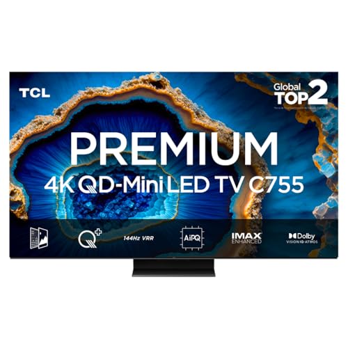 Imagem do produto Smart TV TCL 75 Polegadas QLED Mini LED 4K C755 WiFi Bluetooth Google TV 144Hz VRR HDR10+ 75C755