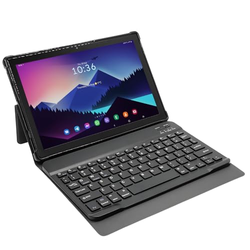 Imagem do produto Tablet E1035 10.1' 256GB/ 8GB RAM Bateria 6000mAh, Android, Octa Core, Câmera 13MP Dual Chip com Capa e Teclado para Trabalho e Estudos (Cinza)