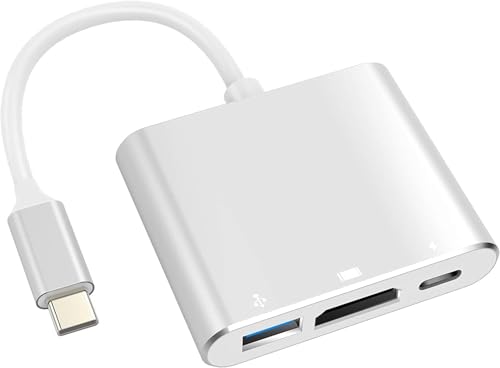 Imagem do produto Adaptador USB-C para HDMI 4K, USB 3.0 e Carga PD - Compatibilidade com MacBook, Thunderbolt 3 e DEX Android - Eleva Sua Experiência Multimídia Oferece Carga Rápida Vende Mais