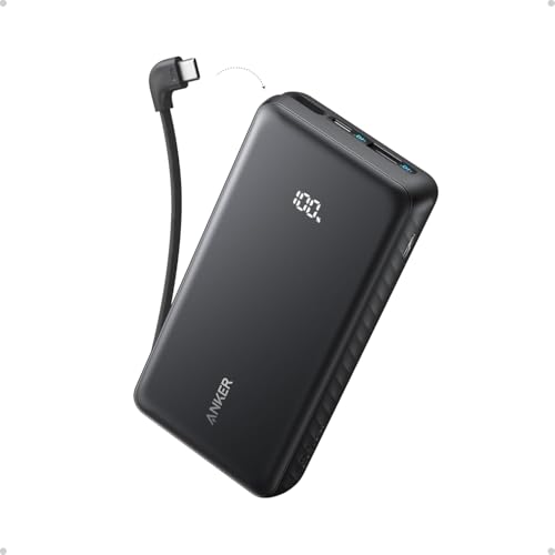Imagem do produto Anker Laptop Power Bank, 25.000mAh Carregador Portátil para Notebook, 3-Portas 100W USB-C, Cabos Retráteis Integrados, Aprovado para Viagens Aéreas, Compatível com iPhone 17, Samsung e Mais