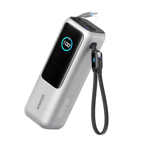 Imagem do produto Anker Laptop Power Bank, 25.000mAh Carregador Portátil para Notebook, 3-Portas 100W USB-C, Cabos Retráteis Integrados, Aprovado para Viagens Aéreas, Compatível com iPhone 17, Samsung e Mais