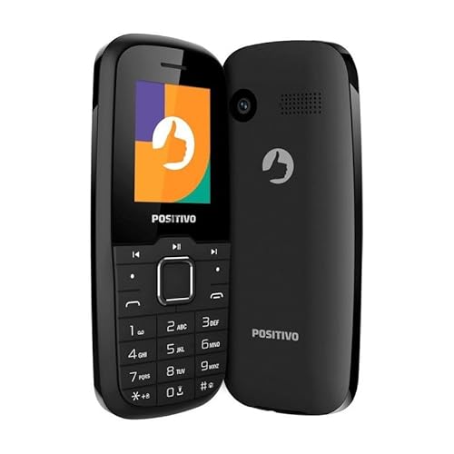 Celular Positivo P26 4G Tela 1,8", Câmera traseira, 48MB RAM 128MB, Bluetooth, Modem Tethering - Preto