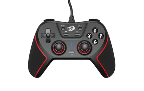 Imagem do produto Controle Gamer Redragon Ephemera Preto e Vermelho USB G713
