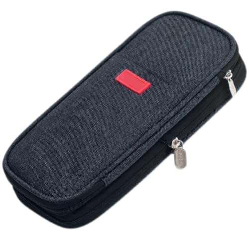 Imagem do produto Estojo Escolar Organizador Masculino Feminino Grande Capacidade Estojo Lapis Material Escolar (Preto)