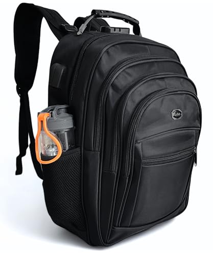 Mochila Grande E Reforçada Impermeável Para Notebook Antifurto Bolsa Executiva Masculina Feminina Trabalho Viagem Escolar Faculdade Cabo De Aço Saída Usb Saída Fone De Ouvido