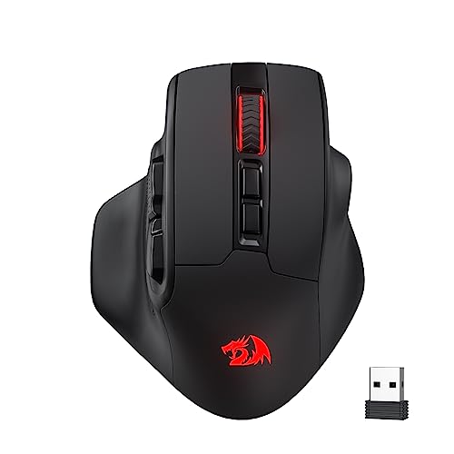 Imagem do produto Mouse Gamer Redragon Bullseye Pro, Wireless 2.4GHz Cabo ou Bluetooth, RGB, 7 Botões, 26000DPI, Preto - M806RGB-PRO