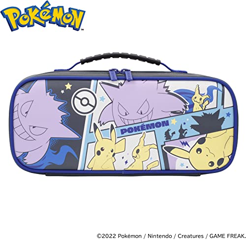 Imagem do produto Nintendo Switch Cargo Pouch Compact (Pikachu, Gengar, & Mimikyu) - Split Pad Compact Compatible Travel Case - Officially Licensed by Nintendo & Pokémon