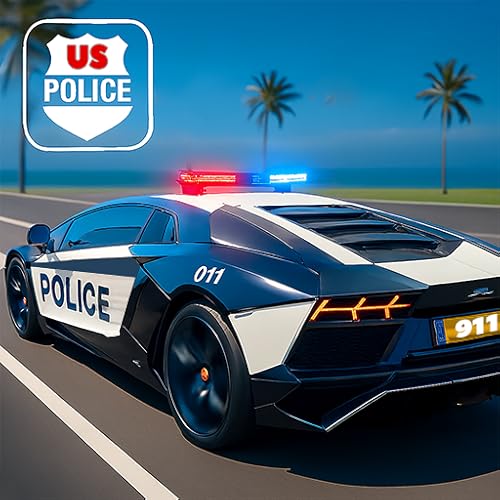 Perseguição Policial em 3D: Jogo de Perseguição Policial Americana 25, Condução de Carros, Jogo de Corrida de Alta Velocidade