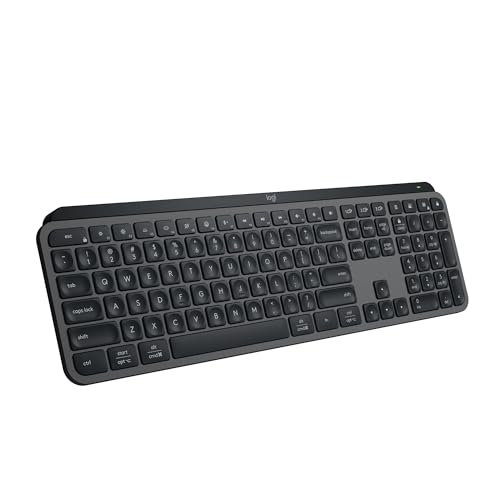 Imagem do produto Teclado sem fio Logitech MX Keys S com Clique Silencioso, Teclas Programáveis, Iluminação Inteligente, Conexão Bluetooth ou Receptor USB Logi Bolt e Bateria Recarregável - Grafite