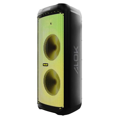 Imagem do produto WAAW by ALOK Caixa de Som INFINITE 700 Bluetooth, Tipo Torre, Até 20h de Autonomia, 3 Alto-Falantes, TWS, 700W RMS